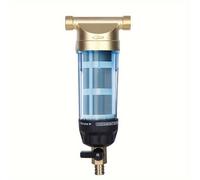 TEMU Filtro de cobre completo para el hogar, precisión de filtración de 40-60 micrones, purificador de agua con malla de acero inoxidable lavable.