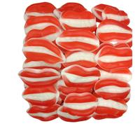 TEMU FINI LABIOS BRILLO- CARAMELO DE GOMA EN FORMA DE LABIO, SABOR FRESA. LA ECHABAS DE MENOS..