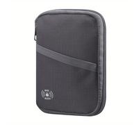 TEMU FIREDOG de Pasaporte y Viaje con Bloqueo RFID - Estuche y Compacto con Cremallera y Tecnología , Ideal para Pasaportes, Tarjetas, Efectivo, Identificación - para Hombres y Mujeres