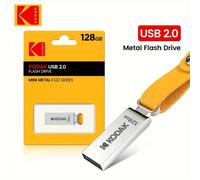 TEMU Flash USB de Metal KODAK K122 Disponible en Capacidades de 128GB, 64GB y 32GB, con Tecnología USB2.0