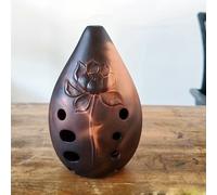 TEMU Flauta Profesional Dapeng de 10 Agujeros con Tallados Florales, en Re Májor, para Tradicional y Preservación del Cultural, Diseño Grabado