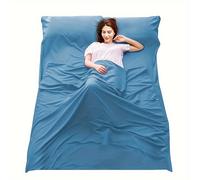 TEMU Forro de Saco de Dormir para Autocaravana, Ajuste Delgado para Adultos - Portátil, y Fácil de Limpiar, Ideal para en Autocaravanas, Viajes y Salidas al Hotel con Cremallera en la Parte Inferior