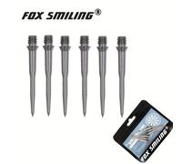 TEMU FOX SMILING 3/6 piezas Puntas de Dardos de Acero 32mm Intercambiables Acero Inoxidable Puntas de Aguja Reemplazables