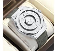 TEMU FOXBOX Reloj de Hombre Elegante, Reloj de , Múltiples Opciones de Correa, Esfera Dual, Esfera Táctil, Diseño de Magnética, Disponible en y Plateado, Unisex, Regalo de Vacaciones