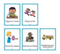 TEMU Frases en Francés con 50 Tarjetas de Memoria TPR, Diseñado para Niños, Ideal para la Práctica del en Casa o en la , Aumenta el Vocabulario con un Aprendizaje Basado en Acciones