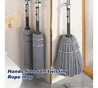 TEMU Fregona de cuerdas Joybos, fregona autoescuadable con mango de metal, no requiere a , fácil, adecuada para diversas de limpieza en húmedo y en salas de estar, dormitorios, baños, cocinas y pisos
