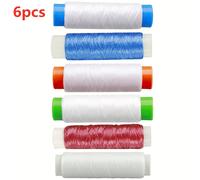 TEMU FTK 6 Piezas de Línea de Pesca Elástica Invisible 0.2mm 250m/273 Yardas por Carrete - ¡Sujeta Señuelos al Anzuelo!