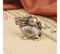 TEMU Fu Lu Long Gui de material de latón, una de la mitología china conocida como Ba Xia, escultura artesanal de , decoración de interiores, regalo