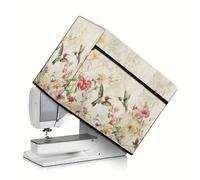 TEMU Funda para máquina de coser con diseño de colibrí, ligera y lavable, compatible con máquinas Singer y Brother, accesorio artístico para manualidades y costura, amarillo, no requiere energía.
