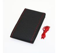 TEMU Funda universal para volante de piel sintética, cosida a mano, antideslizante, agarre cómodo, se adapta a ruedas estándar de 38 cm, accesorio duradero para coche, paquete individual
