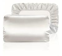 TEMU Fundas de Almohada de Satén y Transpirable con Cordón Elástico - Ideal para un Sueño en tu Dormitorio, 1