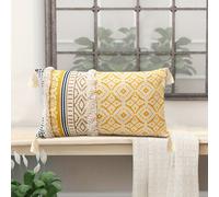 TEMU Fundas de Cojín Boho para Sofá - Decorativa Marroquí con y Bordado a , Ideal para Sala, Dormitorio o Hotel Estilo