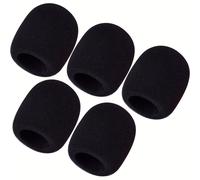 TEMU Fundas de Espuma para Micrófono, Protectores de Viento para Micrófono de , Fundas de Esponja Gruesas para Micrófono, Fundas de Spray de Un Solo Uso para Micrófono, Protectores de Micrófono Negros