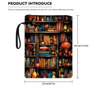 TEMU Fundas de libros coloridas con cremallera, protector para libros en rústica, , cubierta lavable y multifuncional, bolsa de almacenamiento ideal para escuelas, y amantes de la lectura