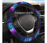 TEMU Fundas de Volante Disney Stitch, Diseño Azul con Estampado de Stitch, Material Neopreno, Ajuste Universal, Accesorio Decorativo para Auto, Sin Anillo Interior