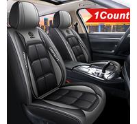 TEMU Fundas para Asientos de Coche de Cuero PU - Ajuste Universal, Fácil Instalación, Sin Acolchado, Adecuadas para Varios Modelos de Vehículos, Asientos Delanteros, 1pc