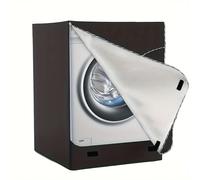 TEMU Fundas para Lavadora y Secadora de Resistencia - 420D Oxford, Carga Frontal, Negra, Compatible con la Mayoría de Modelos