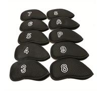 TEMU Fundas para palos de golf, 10 unidades por juego, fabricadas con malla duradera y un forro de felpa para proteger las cabezas de de los arañazos. Diseño sencillo que nunca de moda.
