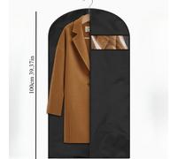 TEMU Fundas protectoras para ropa que son a prueba de polvo y agua, diseñadas para abrigos, trajes y vestidos mientras cuelgan en tu armario.