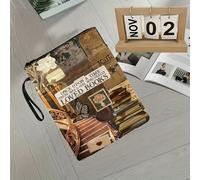 TEMU Fundas Reutilizables de Poliéster con Cremallera para Niñas Amantes de los Libros - Marcador Esquinero de Escalera, Soporte y Decorativo para Libros, Duradero