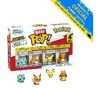 TEMU FUNKO BITTY POP! POKÉMON - BULBASAUR, FLAREON, PICHU Y CHARIZARD, 81134, TIENDA CON LICENCIA OFICIAL