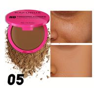 TEMU Fusible, polvo de base de prensa impermeable - Acabado mate, cobertura completa, tipos de beige , tono a medio, aplicación fácil para un natural, empaque elegante, fórmula no pegajosa.