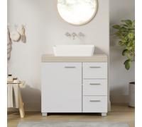 TEMU Gabinete para Debajo del Lavabo, Mueble de Baño Cajones y 2 Compartimentos Detrás de