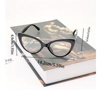 TEMU Gafas de : Hechas con una Montura de PC y Lentes - Una Opción Ideal para Atuendos Diarios