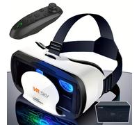 TEMU Gafas VR Inteligentes 4K 2025 con 3D, Ajuste de IPD y , de Seguimiento Similar, Compatibles con Smartphone/Tablet para Películas, Juegos, Regalo - Configuración (Sin Base HMD Externa)