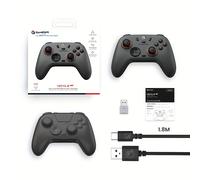 TEMU GameSir Nova 2 Lite Mando sin varillas con de Hall y Triggers, de 1000Hz 2.4G/Cableado, Botones Remapeables para PC/Nintendo Switch/Steam/