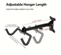 TEMU Gancho para Bicicleta de Pared - Estante de Almacenamiento Plegable de Metal para Bicicletas con Gancho para para Bicicletas de Montaña y Estacionamiento Interior en el Hogar | de Hierro