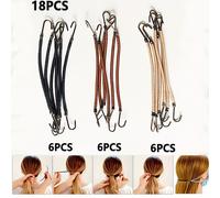 TEMU Gancho para peluca, banda de pelo cabeza para baile latino, accesorios profesionales para peinados elásticos, banda elástica para y moños, herramientas de estilismo femenino