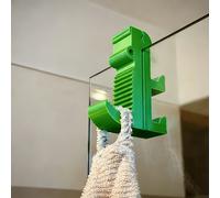 TEMU Gancho para toalla con forma de animal, 1 , fácil instalación en , plástico cepillado, estilo casual, duradero y seguro para uso en el baño, ideal para organizar batas y toallas