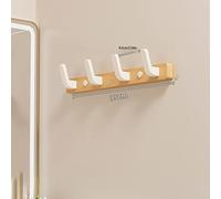 TEMU Ganchos de montaje en la pared de madera de , acabado , fácil instalación, estilo de moda, organizador de almacenamiento de llaves y bolsas de entrada, colgador de puerta de lujo