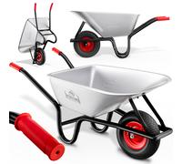 TEMU GARDEBRUK® de Obra Acero Galvanizado 100 L Carga 250 Kg Herramienta para Jardinería Construcción