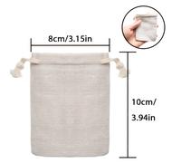 TEMU GDGDSY 40-Pack Bolsas de arpillera de lino con cordón, 3x4 pulgadas Bolsas de tela reutilizables para joyas, té, y recuerdos de fiesta, embalaje de regalo pequeño