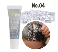 TEMU Gel de para Cuerpo y Rostro - Duradero Ideal para Fiestas, Festivales y Carnavales - Sin Pegamento, Fácil de Quitar, para Rostro, Cuerpo, Cabello y de Ojos - Gloss para y Disfraces