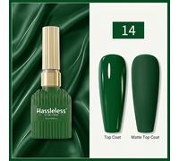 TEMU Gel de Uñas Verde 15ML Hassleless Colored Bottle para Todas , de Moda, Gel LED con , Duradero y de Larga Duración, para Salones de Uñas de Mujeres en Casa o en Tiendas