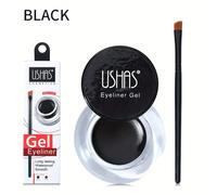 TEMU Gel Eyeliner Set, 24 horas de duración, pigmentación, resistente , mate, a prueba de manchas, crema delineadora de ojos con , negro y marrón