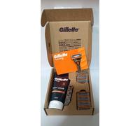 TEMU Gillette Fusion5 10 Recambios Para Maquinillas de Afeitar + Shave Cream Sensitive