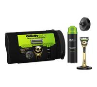TEMU GILLETTE Neceser Pack Regalo Con Maquina Afeitado Con Barra Exfoliante + Gel De Afeitar 198 ml