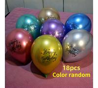 TEMU Globos de multicolores, globos de felices, globos de látex metálicos para decoración de fiestas de ducha para mujeres y niños, color aleatorio.