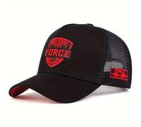 TEMU Gorra de Béisbol Ajustable para Hombre con Bordado FORCE - Transpirable, Protector Solar, Sombrero Casual para Actividades al Aire Libre, Viajes y Vacaciones en