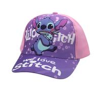 TEMU Gorra de béisbol de malla con estampado de Stitch de Disney, adecuada para viajes al y sombrero ajustable para