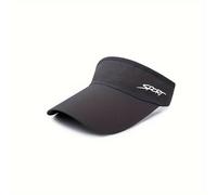 TEMU Gorra de Visera BAI MA FEI LI para Mujer - Poliéster Transpirable, Diseño Abierto para Correr y Actividades al Aire Libre, Disponible , Rosa, Negro y Más
