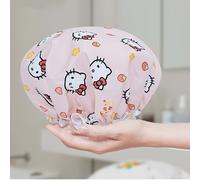 TEMU Gorro de Ducha Sanrio Hello Kitty de Capa - Gorro de Baño en PVC con Diseño Lindo, Ideal para Baño, Cocina y Viajes - Regalo para , Fiestas y Vacaciones, Accesorio Divertido y Duradero