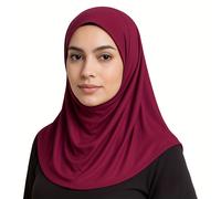 TEMU Gorro pañuelo color liso, fino y transpirable que cubre toda la cabeza, gorro pañuelo simple para usar debajo de un pañuelo, gorro tipo turbante , y elástico