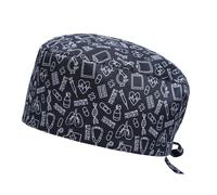 TEMU Gorro sin ala para pelo corto, gorro de trabajo unisex ajustable, gorro de dentista para todas