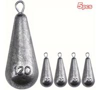 TEMU Goture 5/10/15/ Piezas Pesas de Pesca Plomo de Hoja de Sauce/Drop Shot/Bala con Giratorio, Pesas Ideales para Pesca, Plomo para Lanzamientos Precisos y Pesca Versátil