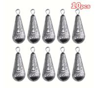 TEMU Goture 5/10/15/ Piezas Pesas de Pesca Plomo de Hoja de Sauce/Drop Shot/Bala con Giratorio, Pesas Ideales para Pesca, Plomo para Lanzamientos Precisos y Pesca Versátil